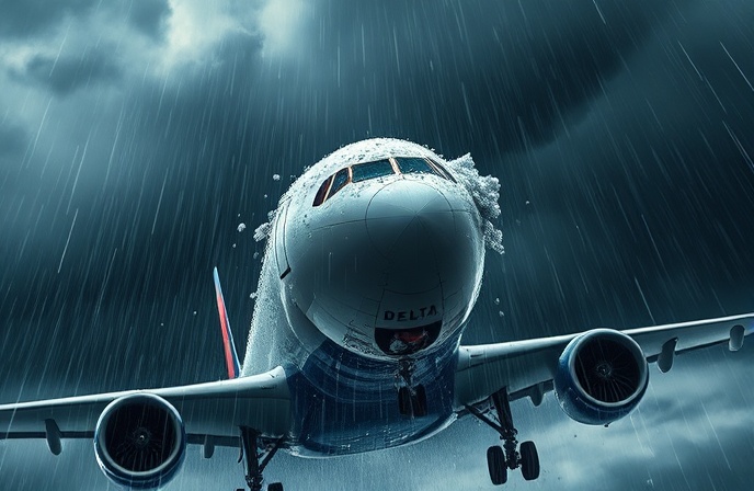 Delta Uçağı Doluya Yakalandı: Hava Koşulları ve Güvenlik